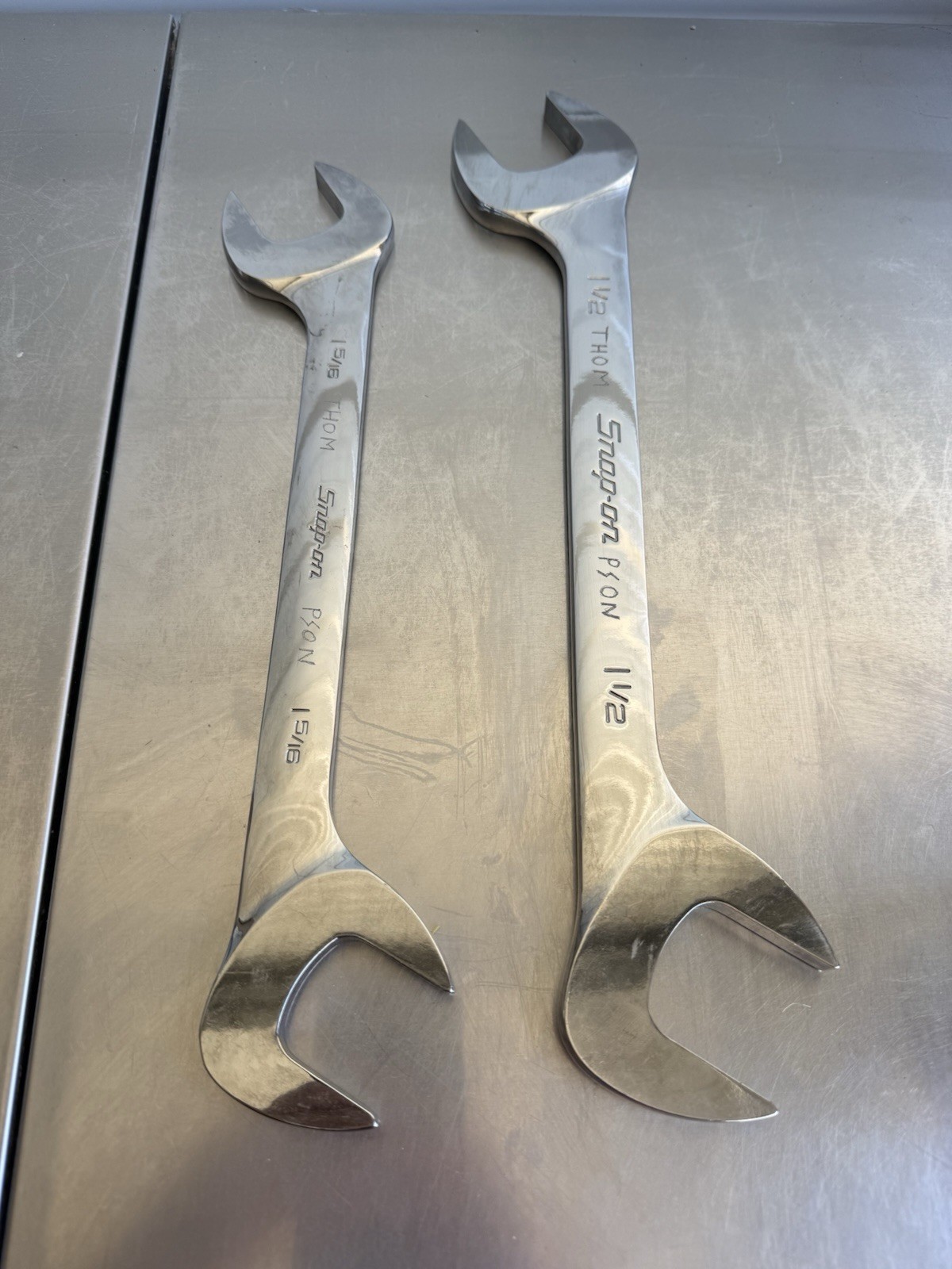 Snap-On Tools USA 2 SAE 4-Way Open-End Angle Wrench Set VS42B And VS48B Used