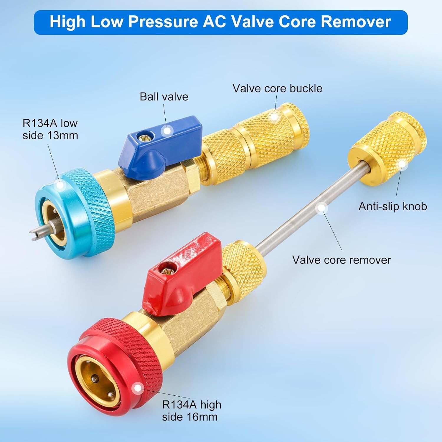 R134A R1234YF Valve Core Replacement Tool Set – Hassle-Free A/C Maintenance