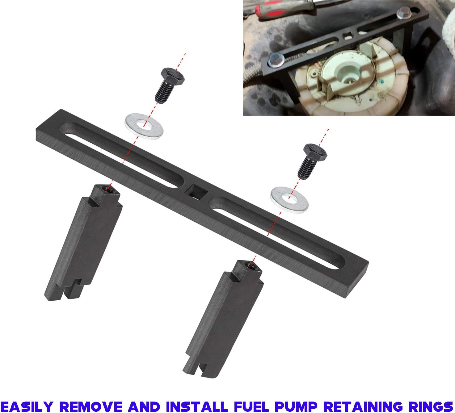 Universal Fuel Tank Lock Ring Tool Fuel Sender Tank Lid Remover for Ford Chrysle
