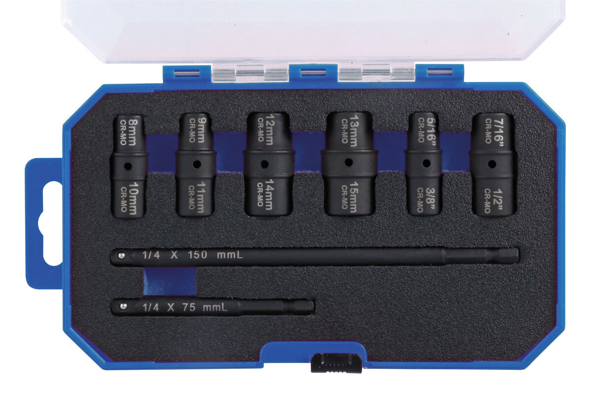 Laser Tools 8905 Double Ended (Flip) Socket Set Thin Wall 8pc 1/4″D