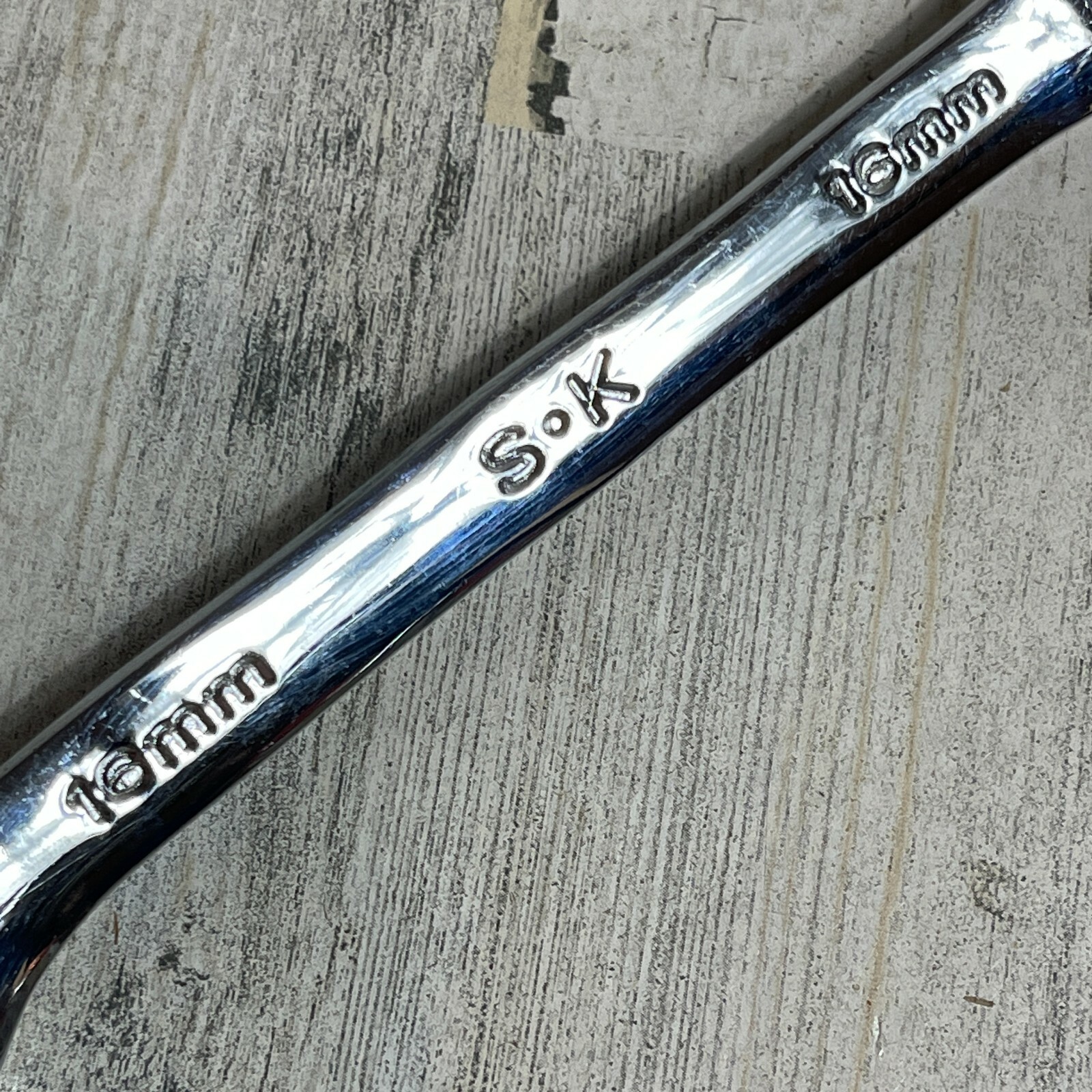 SK Hand Tools 88316 16 mm – 12 point SuperKrome Regular Combination Wrench USA