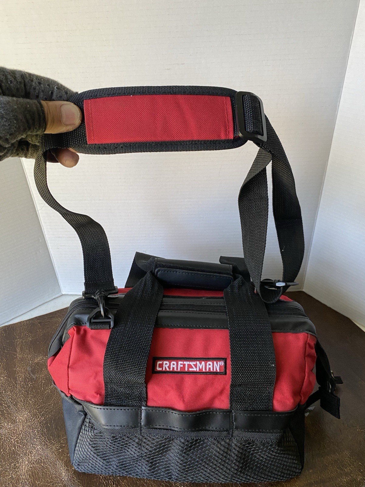 Craftsman Heavy Duty 21-Pocket Large Mouth Tool Tote Bag No. 40411 Red