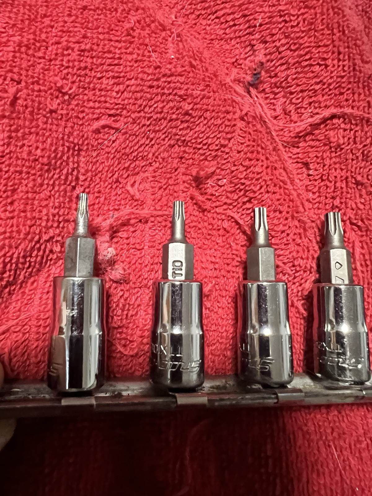 Snap-on 8 Piece 1/4 TORX Bit Socket Set T8-T40 TTX40E TTX30E TTX27E TTX25E-TTX8E