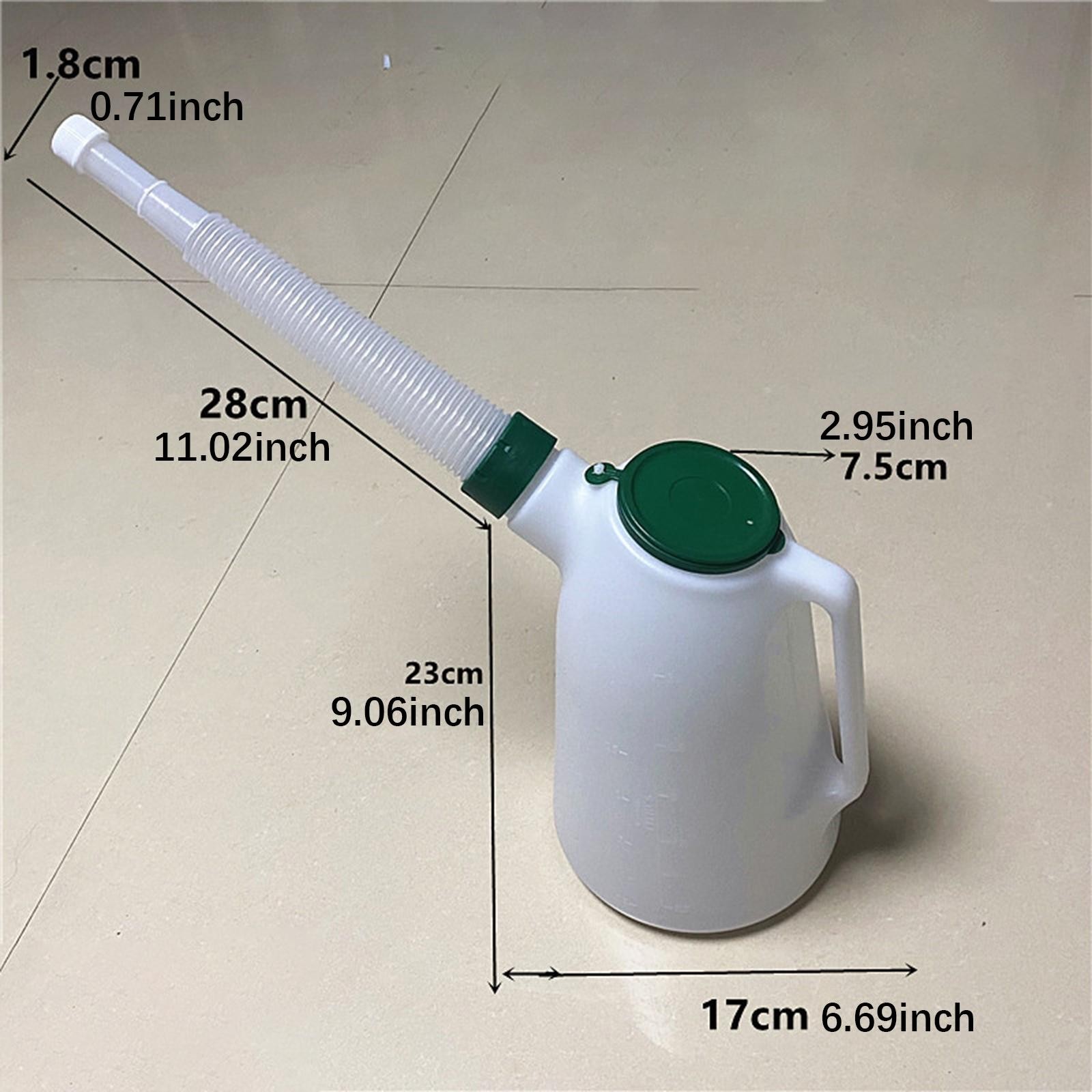 Oil Jug Scale Pouring Flexible Spout with Cap with with Leakproof Ergonomical