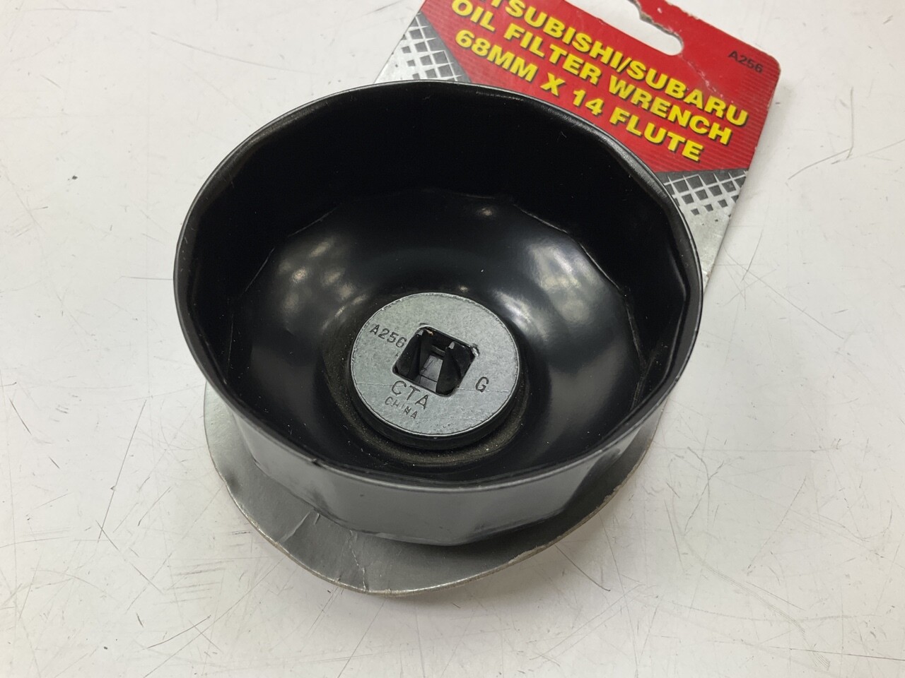CTA A256 Cap Type Oil Filter Wrench – 68MM X 14 Flute, 3/8″ Drive