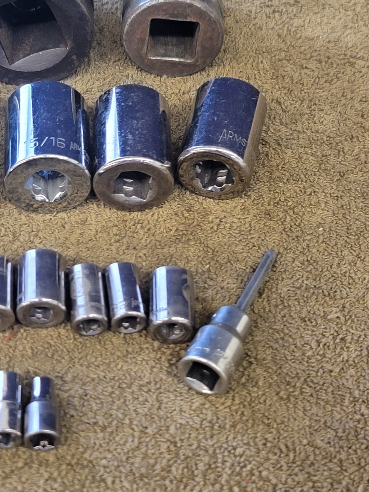 23 Armstrong Impact Socket 1/2 3/4 1″ Drive 1-1/4 1/16 15 7/8 13 9 11/32 Sae Set