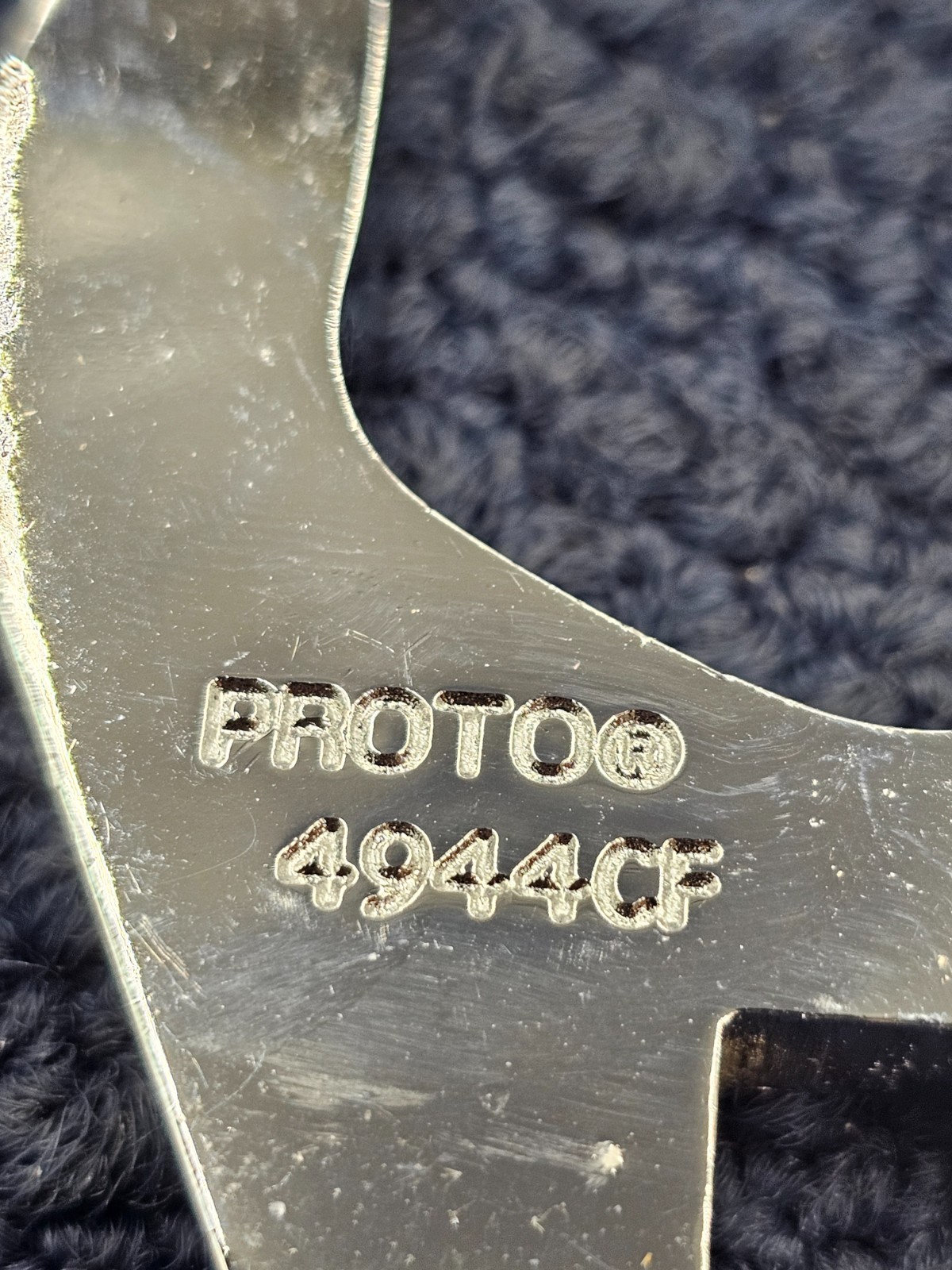 Proto 4944CF: 3/8 in. Drive 1-3/8 in. Full Polish Crowfoot Wrench, 2-1/2 in. OAL