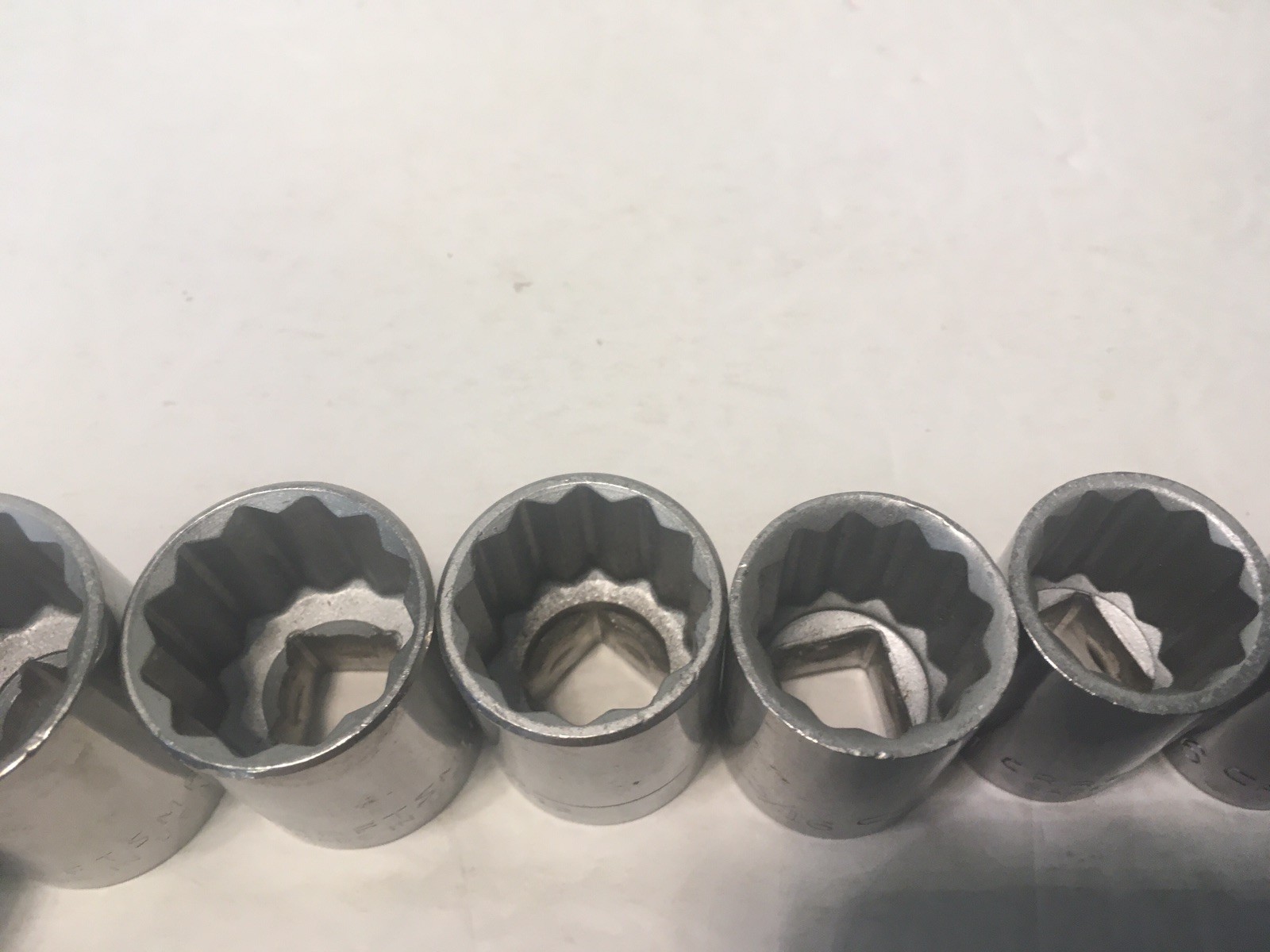 Craftsman 12 Pc Socket Set 12 Pt 1/2″ Drive G 7/16-1-1/8 475XX USA Made