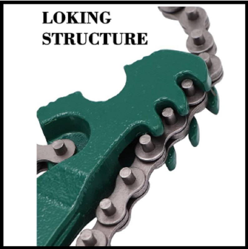 Heavy Duty Ratcheting Chain Wrench, 16 Inches Automotive Oil Fuel Filter Chain