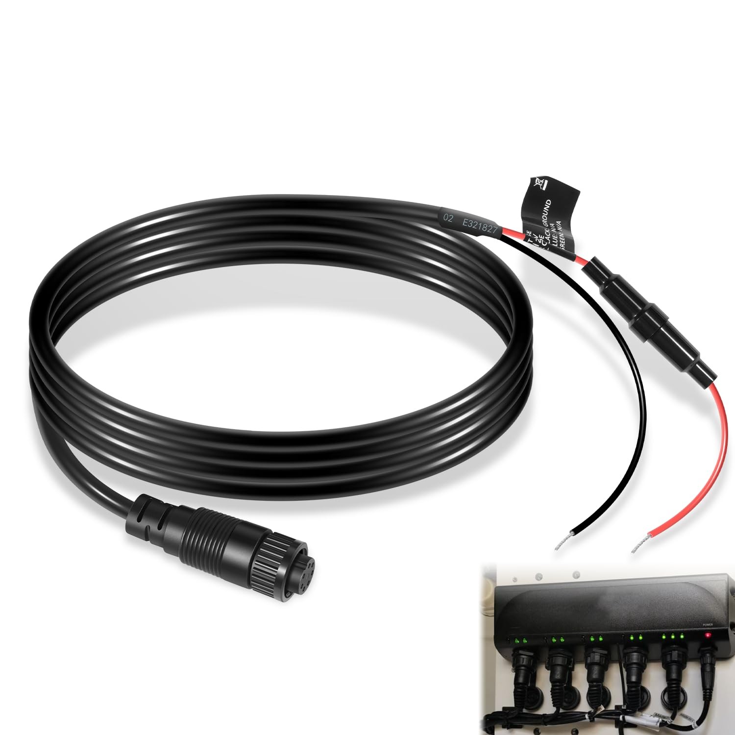 For Garmin GMS 10 Network Port Expander 010-10553-00 Power Cable 7-Pin Cord