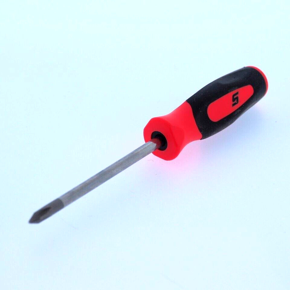 SNAP ON TOOLS MINI SCREWDRIVER ORANGE SOFT GRIP HANDLE PHILIPS POZI