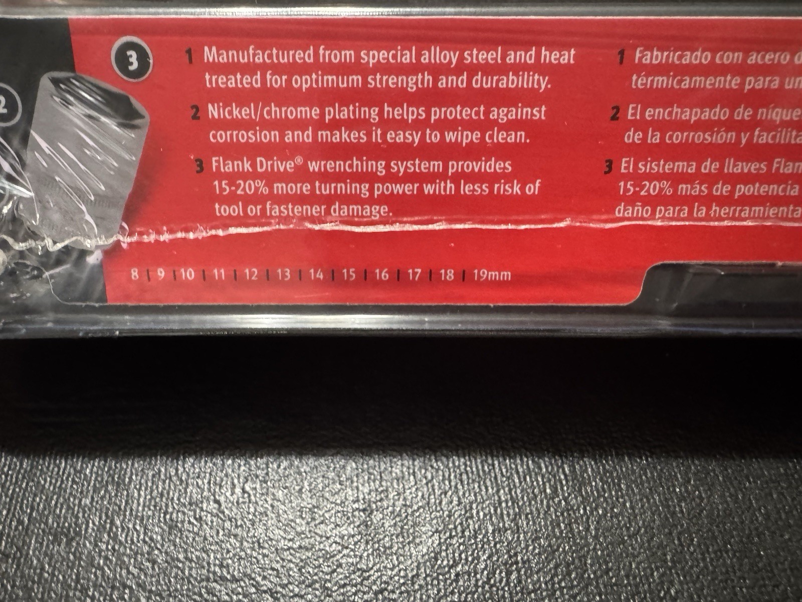 NEW 12 pc 3/8″ Drive 6-Point Metric Flank Drive® Shallow Socket Set (8-19 mm)