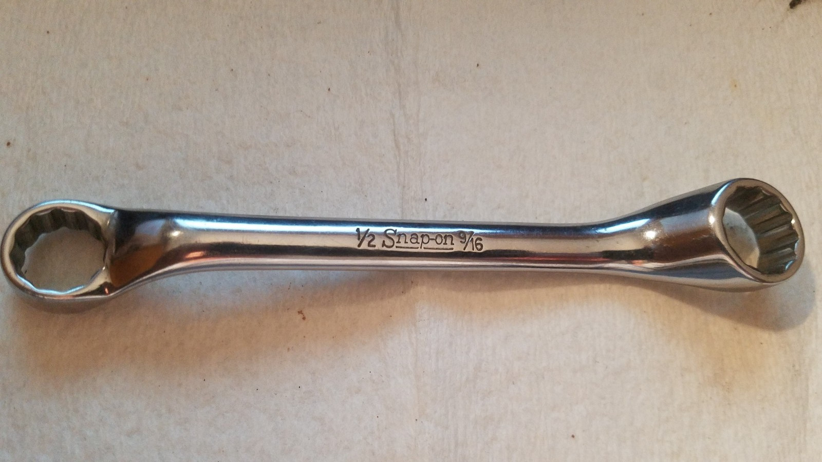 Snap On 1/2″ X 9/16″ Short Box Wrench w/ 10 Degree Offset, # XS1618 MADE IN USA