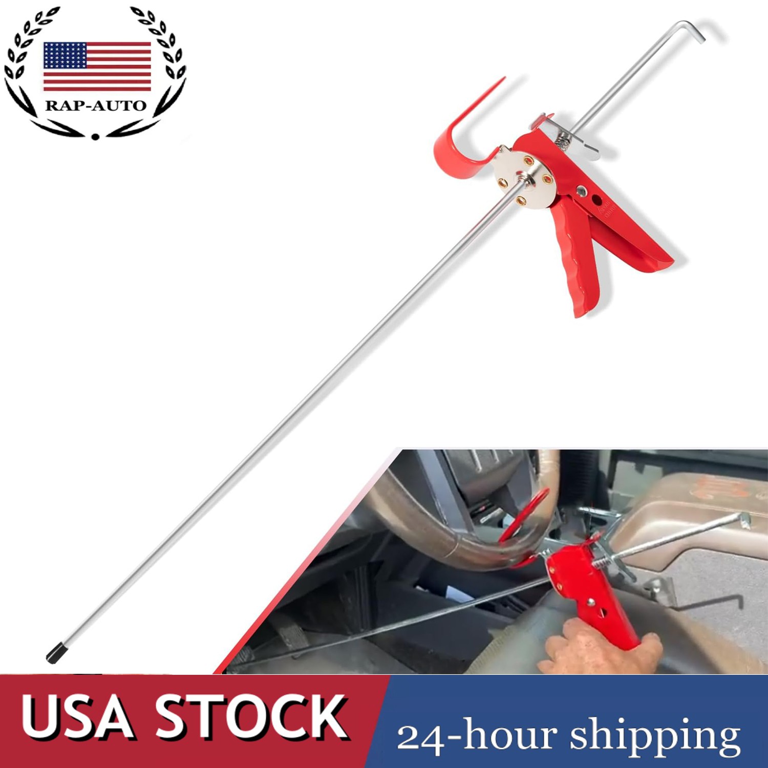 36″ Adjustable Pedal Depressor Tool,THE393 Brake Pedal Depressor for Car Testing