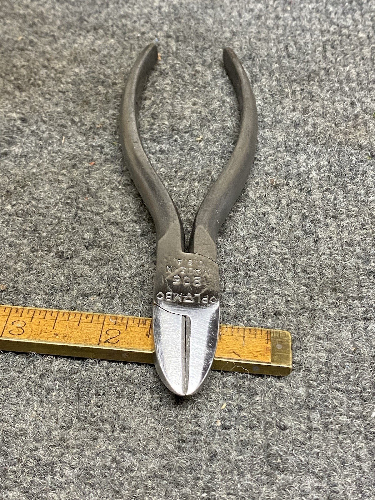 Plomb Diagonal Side Cutters Pliers 6” No. 206 Vintage USA Rare