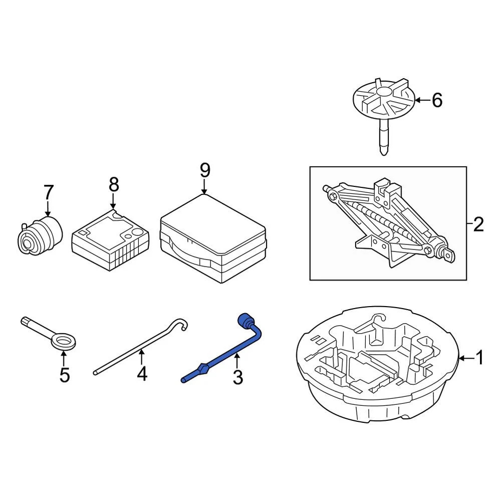 Kia 091313B010 Wheel Lug Wrench