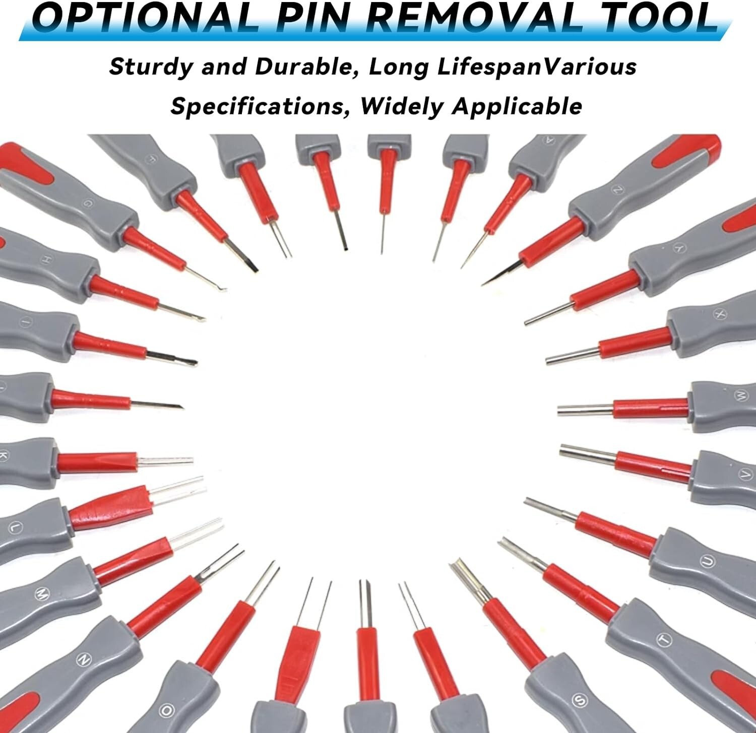 26 Pcs Terminal Removal Tool Kit Vehicle Wire Harness Pin Connector Release Tool