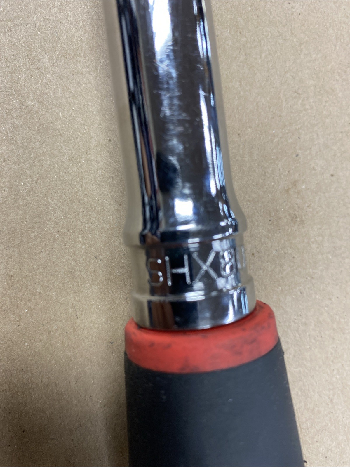 Snap-on SHX80B Locking Flex Head Ratchet 1/2″ Drive Red Soft Grip