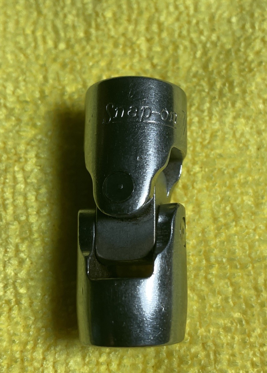 NO OWNER MARKS! Snap-on 3/8″ Drive FVU14 Swivel Socket 7/16″ 12-Pt