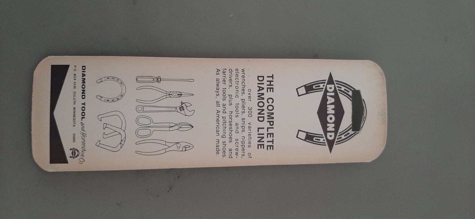NOS Diamond Tool Horseshoe Regular Nose w/ Cutter Slip Joint Pliers K15 K15H 9R