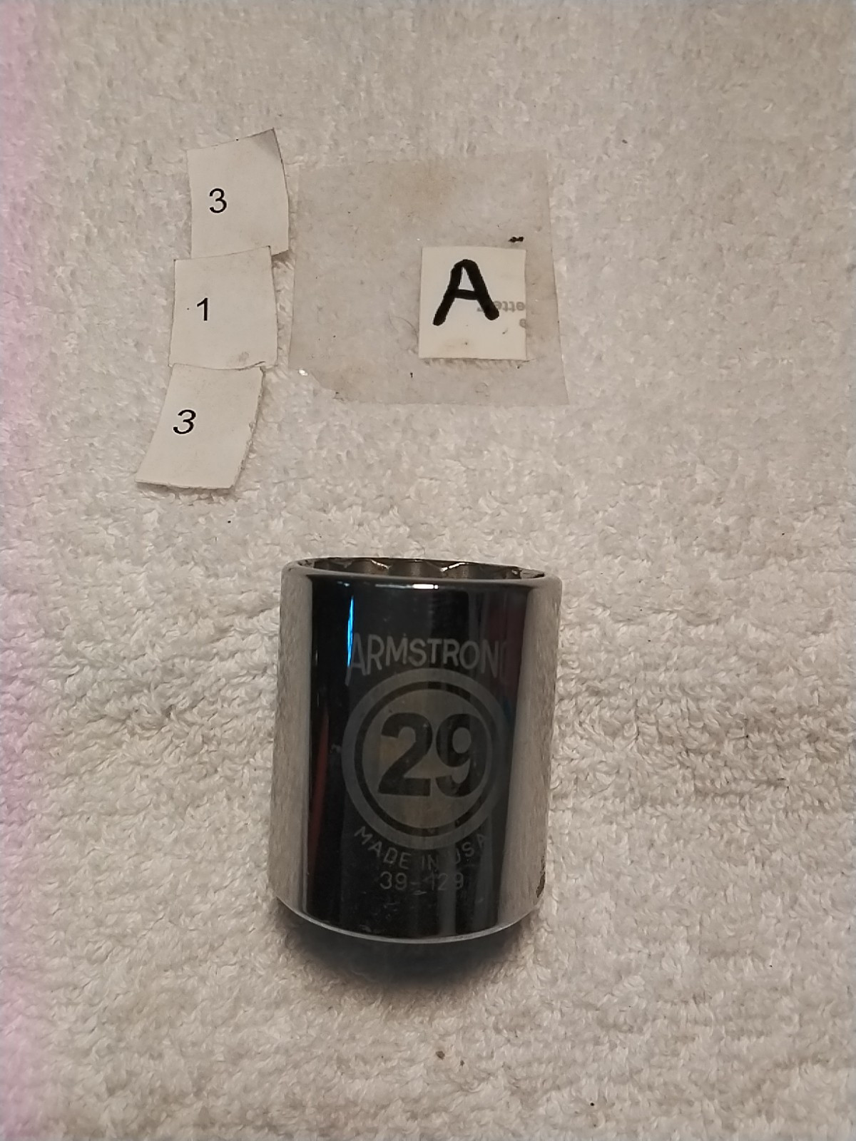 ARMSTRONG 39-129 1/2″ DRIVE 29MM 12pt SOCKET METRIC USA 🇺🇸