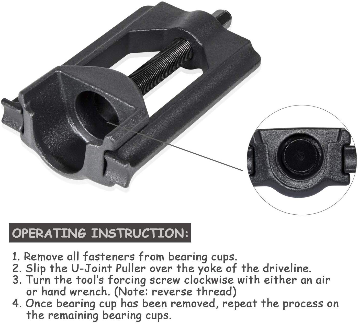 10105 Heavy Duty Universal Joint Puller Press Removal U-Joint Tool Class 1-3