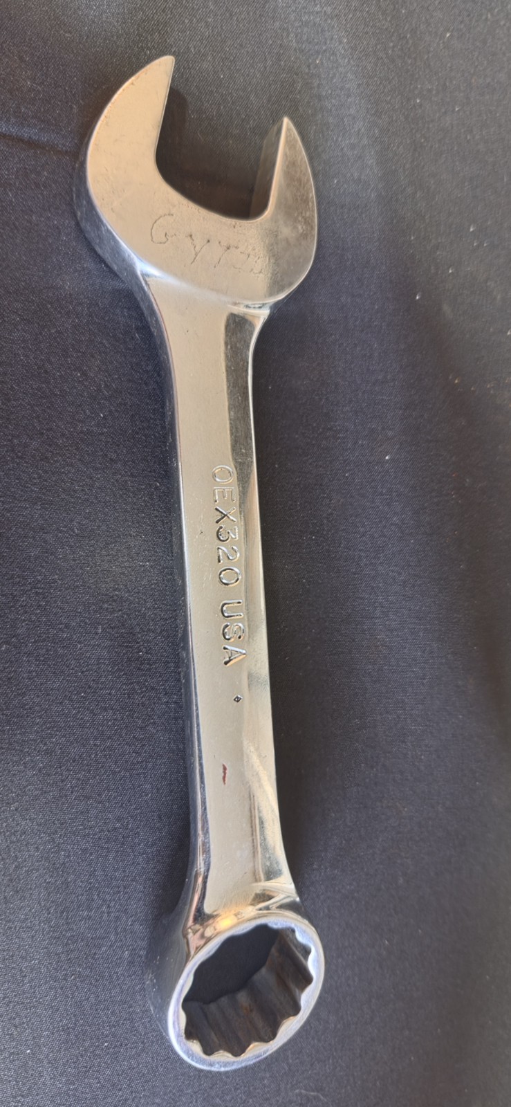 Snap-on Tools 1″ 12pt point Short Combination Wrench OEX320B USA Owner Mark, VTG