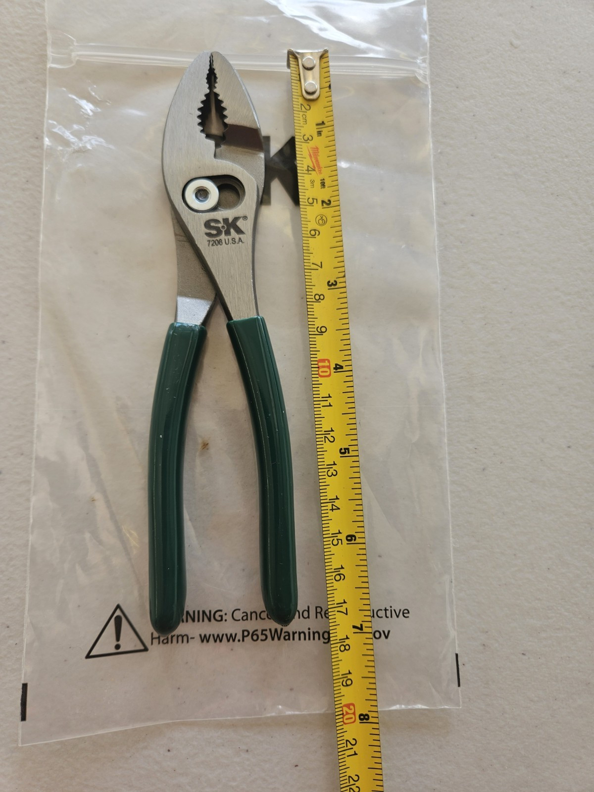 NEW SK SLIP JOINT PLIERS. 7206.