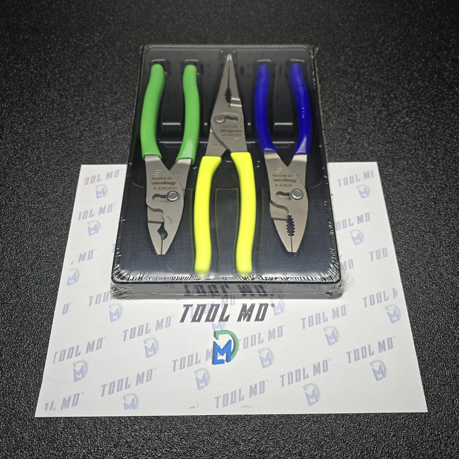 Snap-on Tools USA NEW Assorted Color Slip Joint Pliers Set PL347ACF