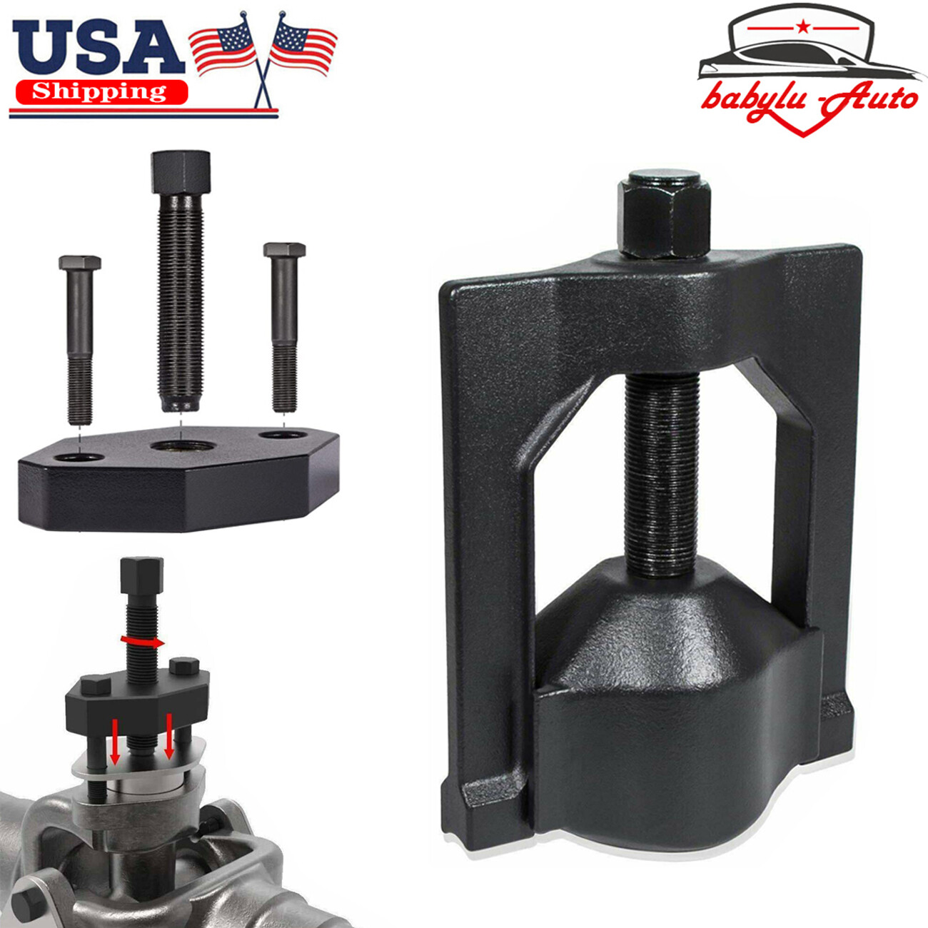 10102 U-Joint Puller and 5192 Bearing Cup Tool for Class 6-8 Truck Heavy Duty