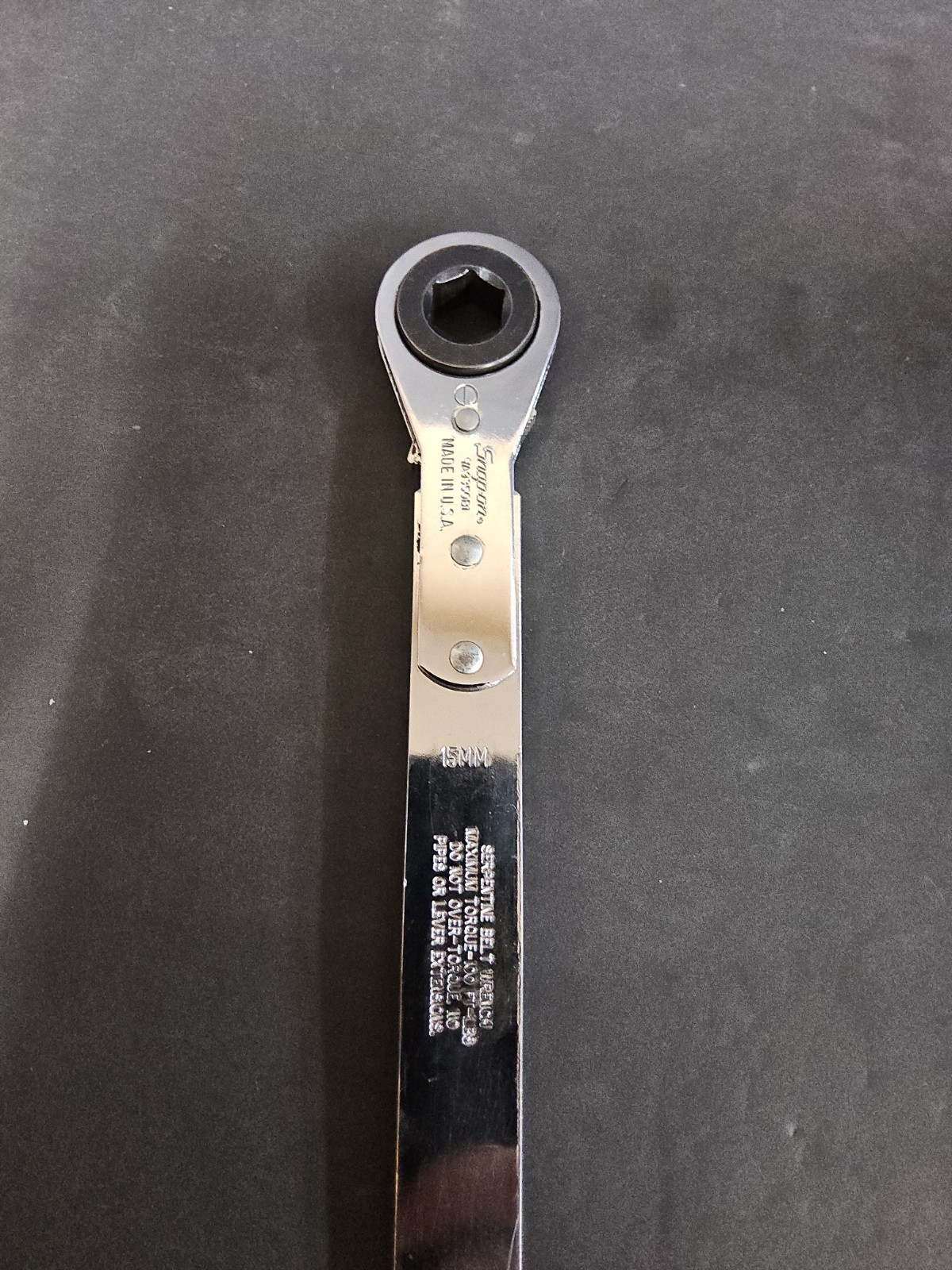 Snap-on Tools 15mm Serpentine Belt Tensioner Tool Wrench Ya9350 B1 Usa