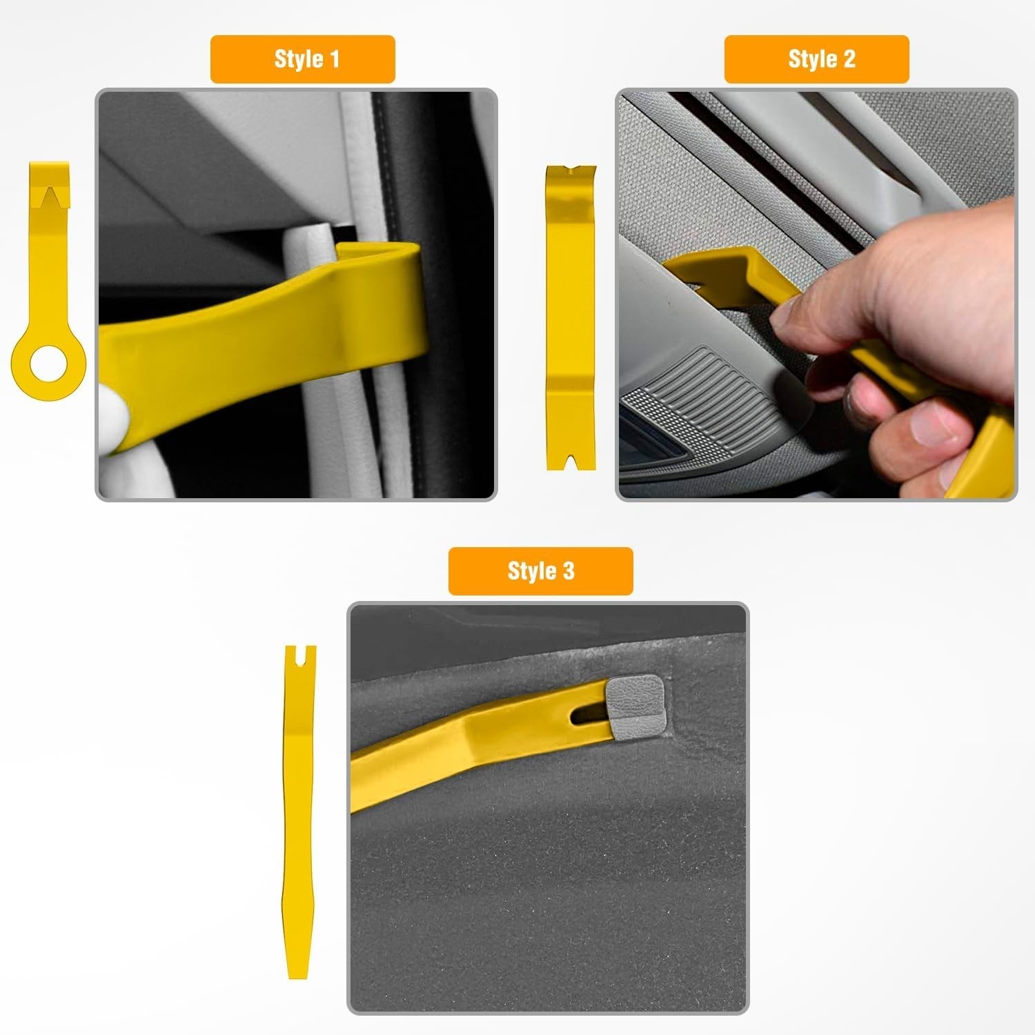 Impact-Resistant 8PC Car Trim Tool Kit – Safe Removal for Dash & Panels