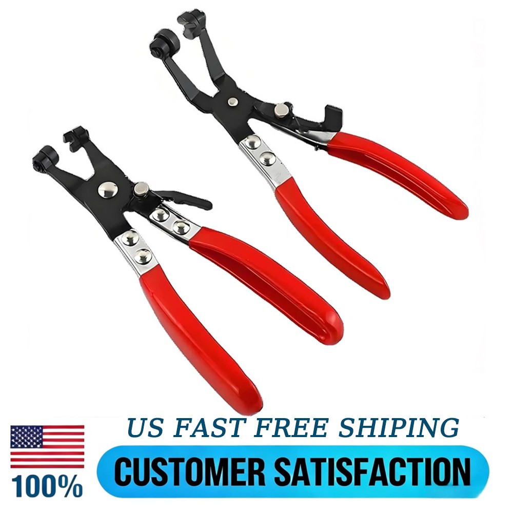 2x Hose Clamp Pliers Car Water Pipe Fuel Coolant Spring Bundle Removal Tools US