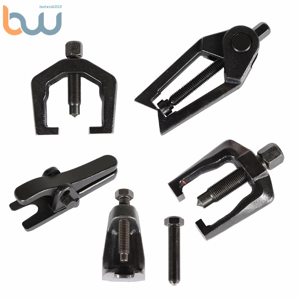 5-In-1 Ball Joint Separator Pitman Arm Puller Tie Rod End Tool Kit Front End Kit