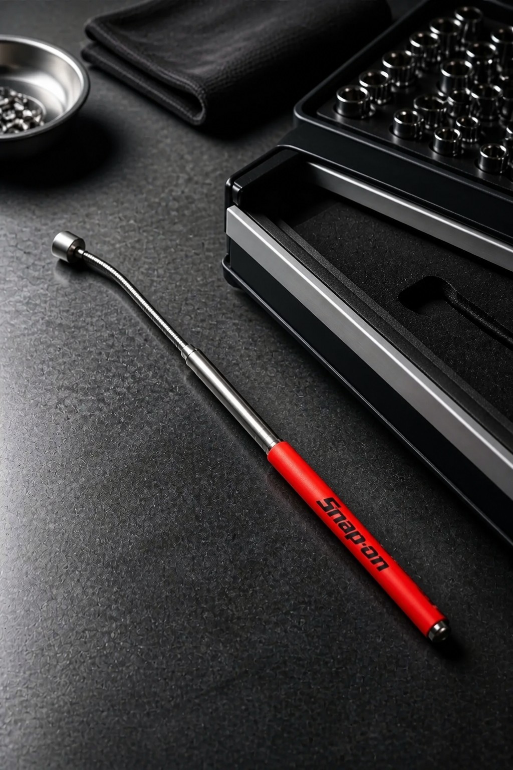 3X PROMO For Snap-on Tools MAGNETIC PICK UP TOOL TELESCOPING UP TO 21″ RED 🔴 !!