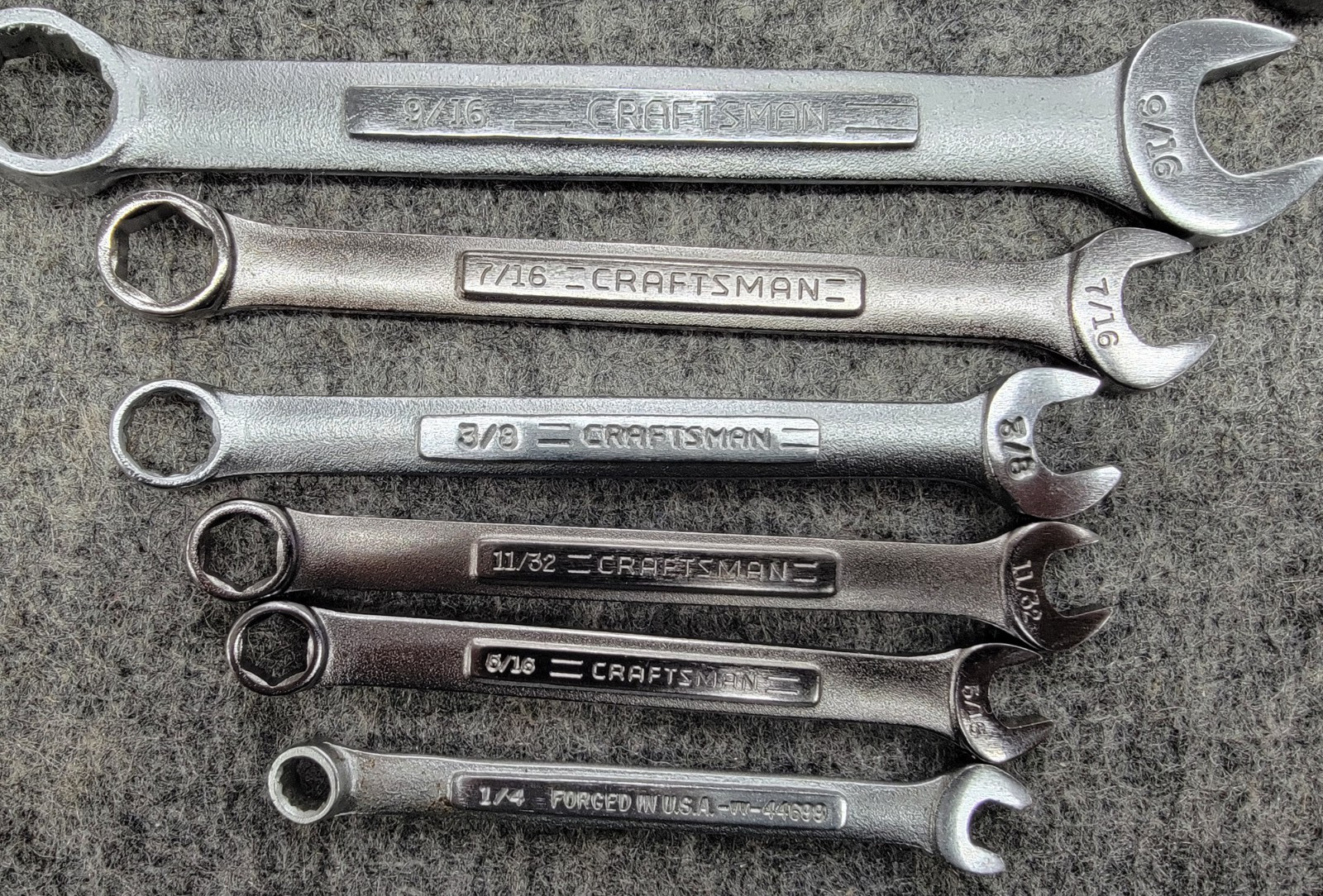 Set Of 14 SAE Craftsman Combination Wrenches 12 And 6 Point New/Other