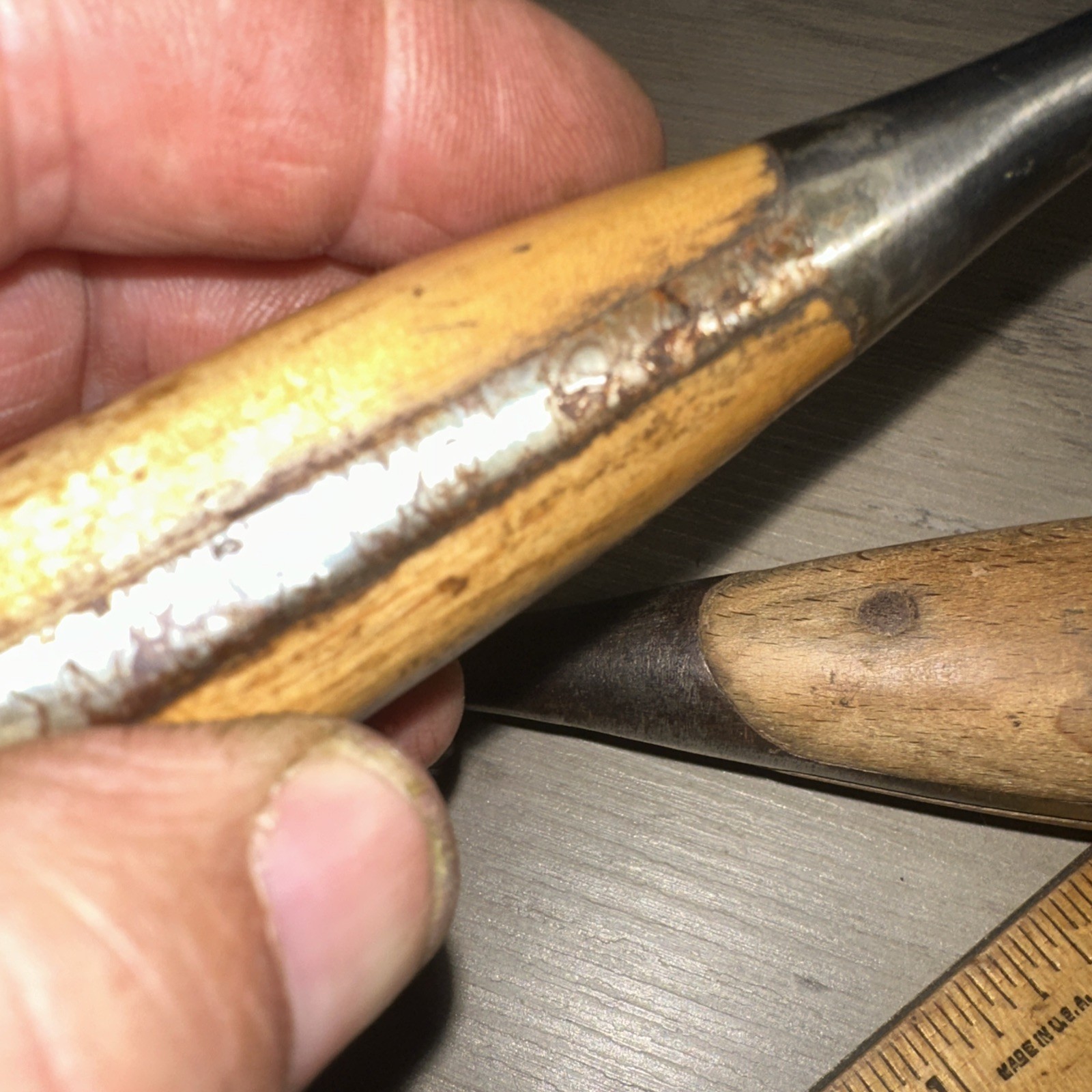 Vintage Federal Screwdriver Flat Slotted Wood Handle & Unbranded Perfect Handle
