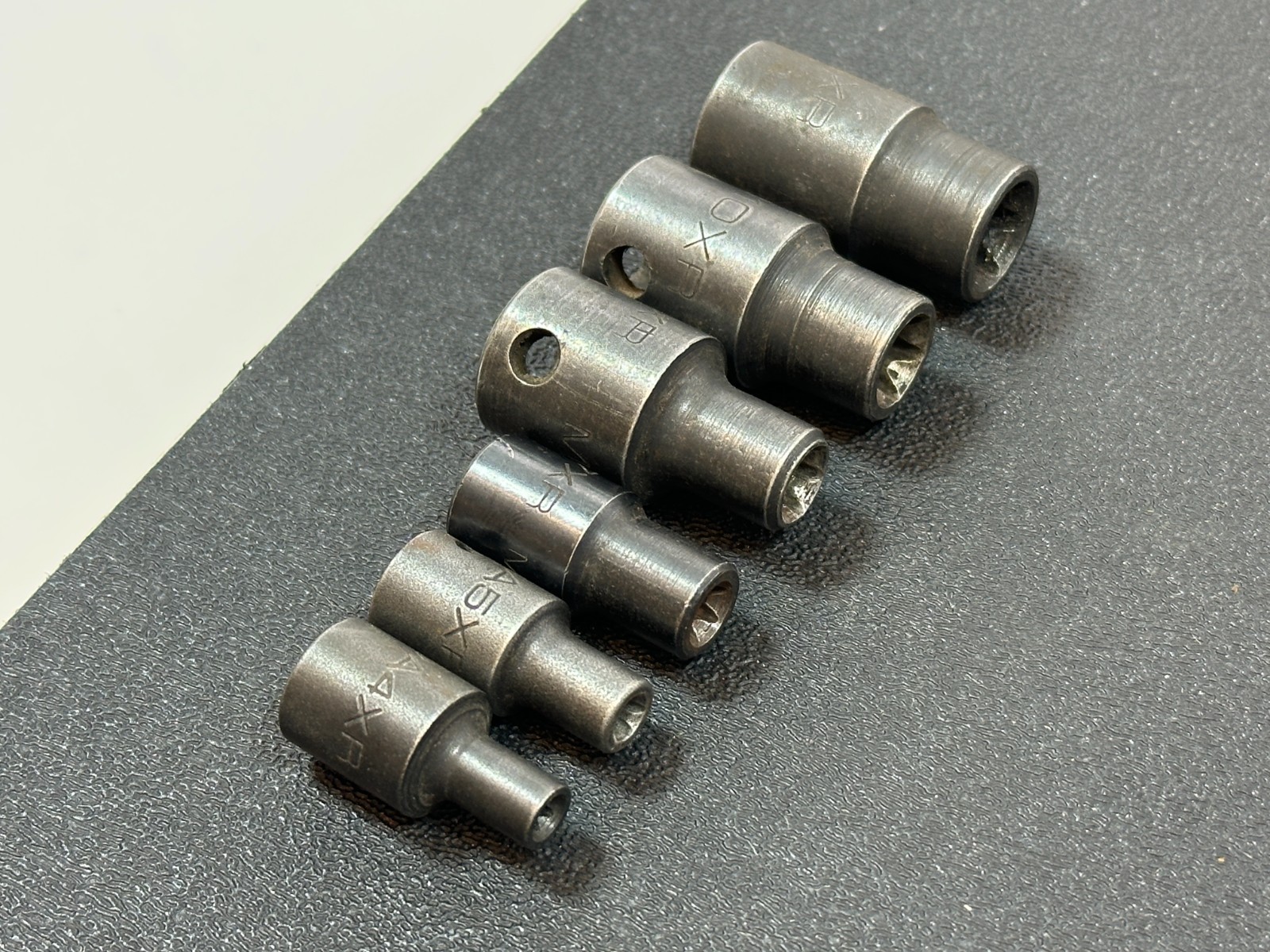 Matco Tools 6pc Inverted Torx IMPACT Socket Set Lot, 3/8” & 1/4” Drive, T4-T12