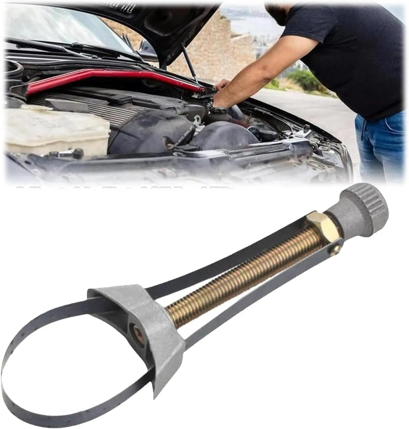 Adjustable Heavy Duty Oil Filter Wrench for Car Motorcycle Truck