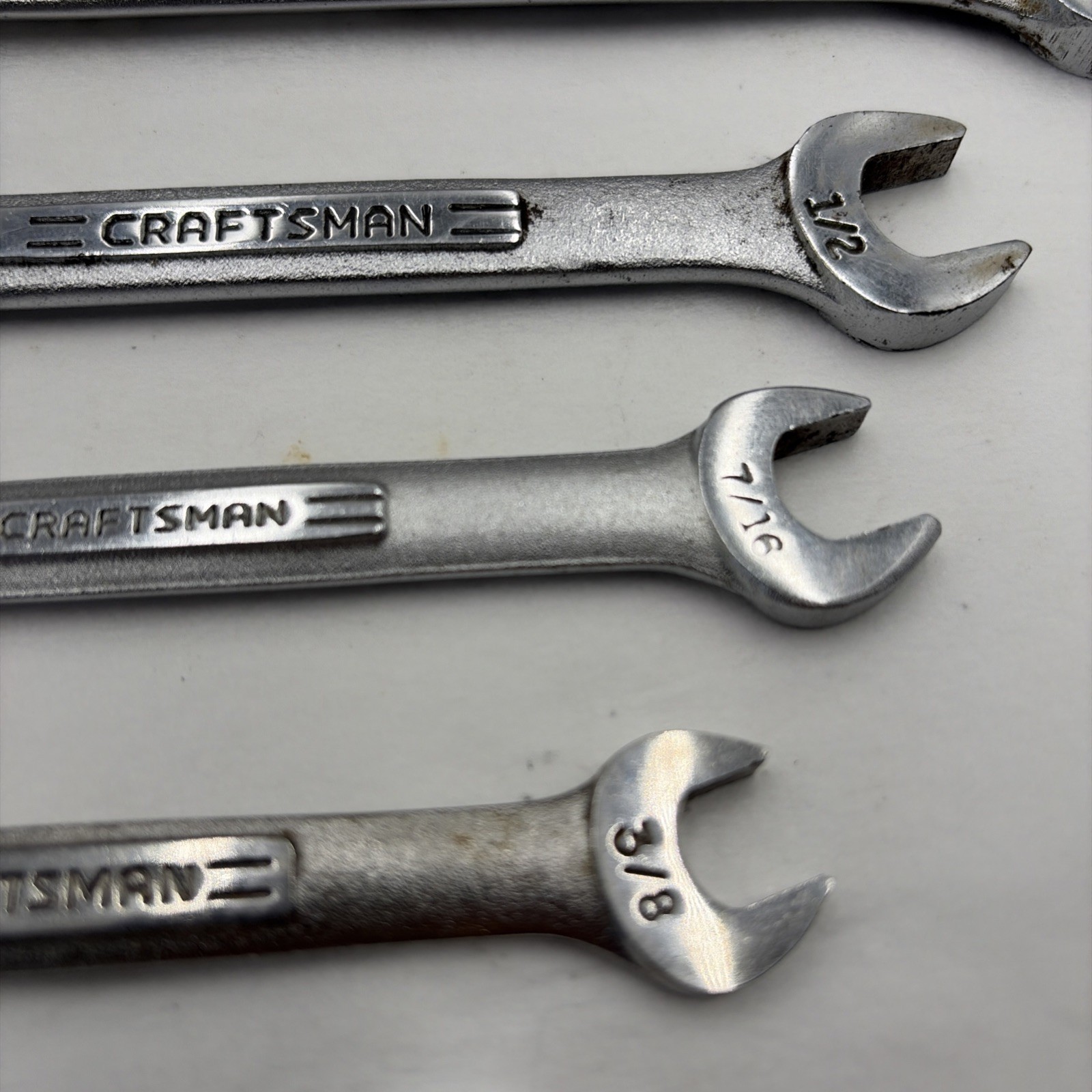 Vintage Craftsman -VV- SAE Combination Wrench Set of 9 Pieces See Description