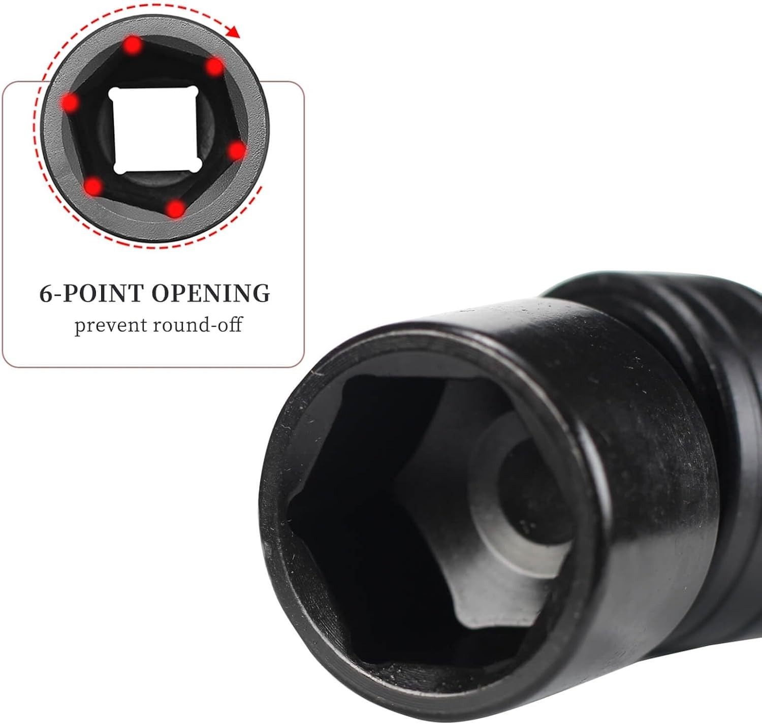 1/2″ Drive Swivel Socket 14mm Universal Joint Chrome Molybdenum Steel