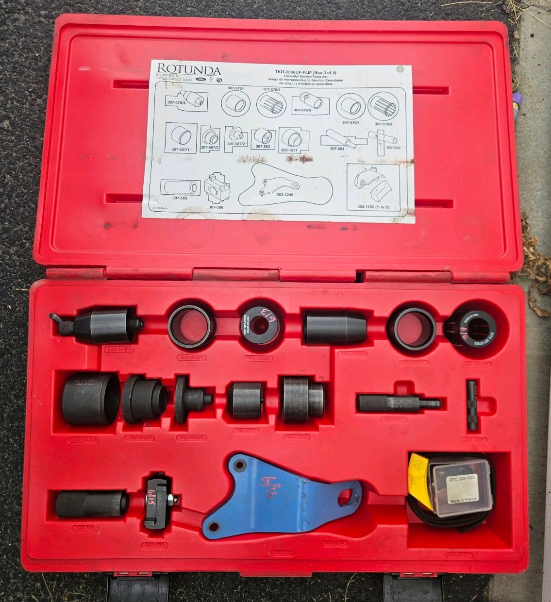 Rotunda TKIT-2006UF-FLM Ford Specialty Service Tool Box 3 Of 4 *Only Box 3*