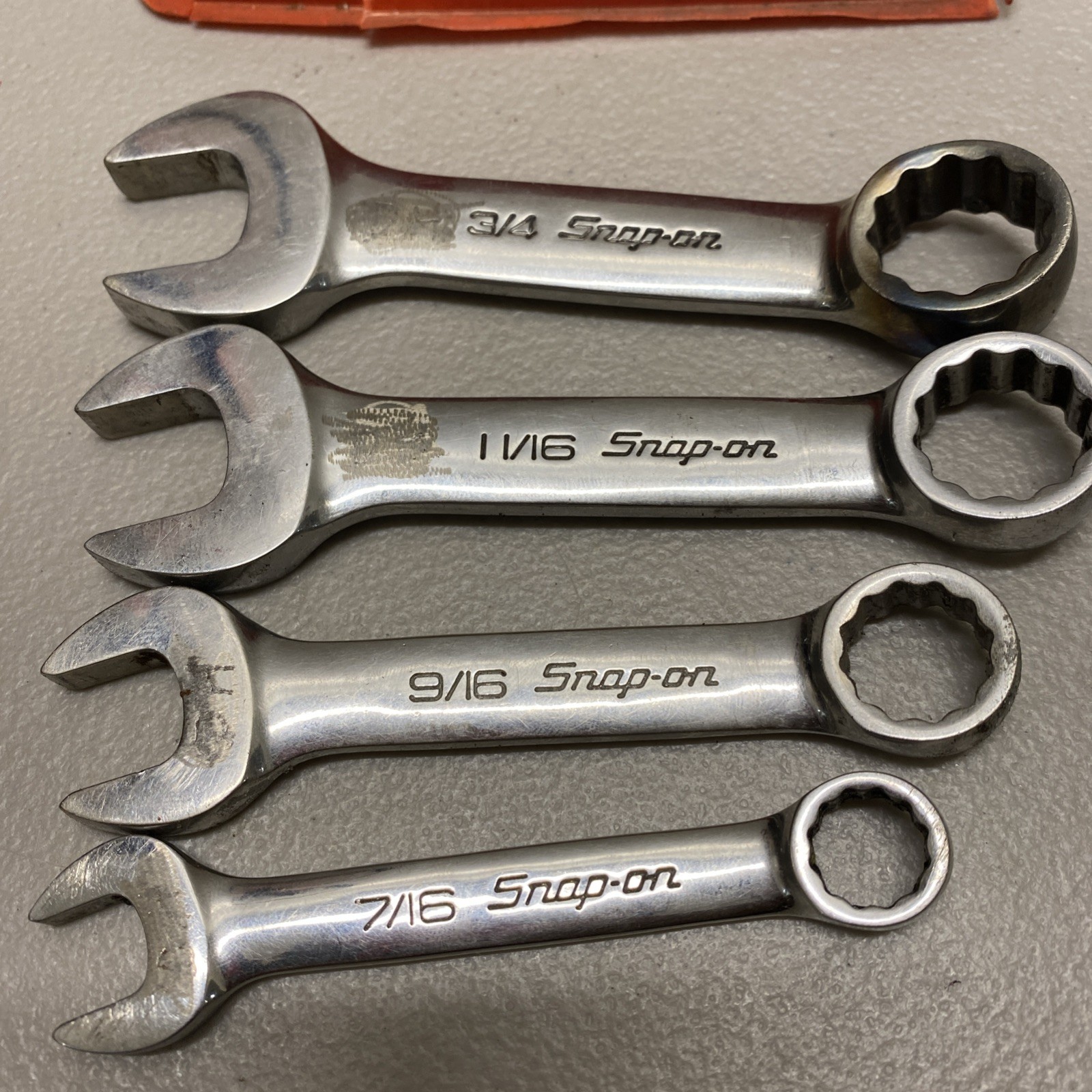 Snap On BUNDLE OXI706B 12 Pt 7/16″-3/4″ Midget Combination Wrench Set