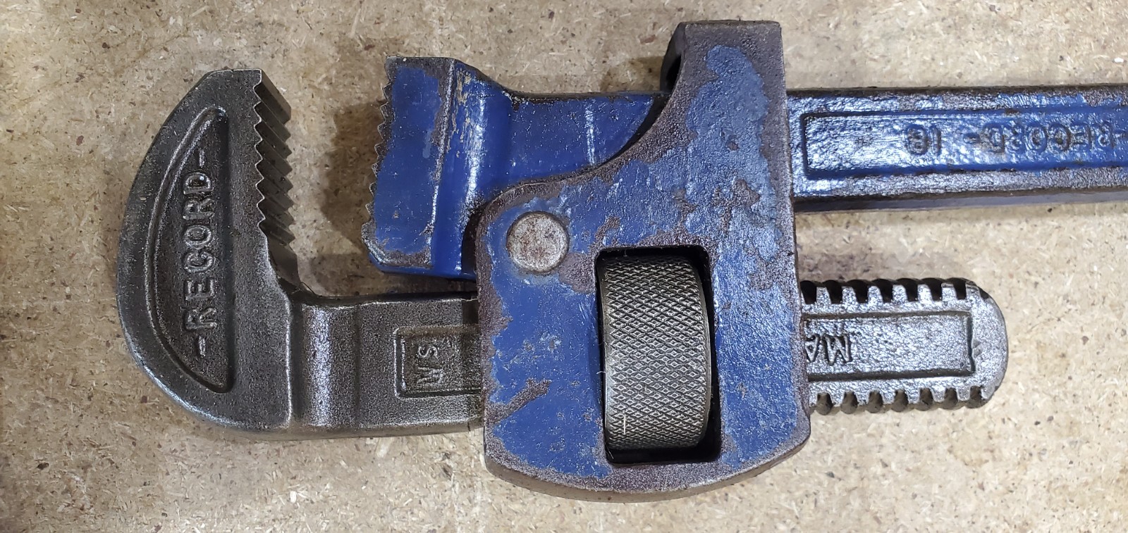 Genuine vintage Record 18” Stillson Pipe Wrench, excellent original condition