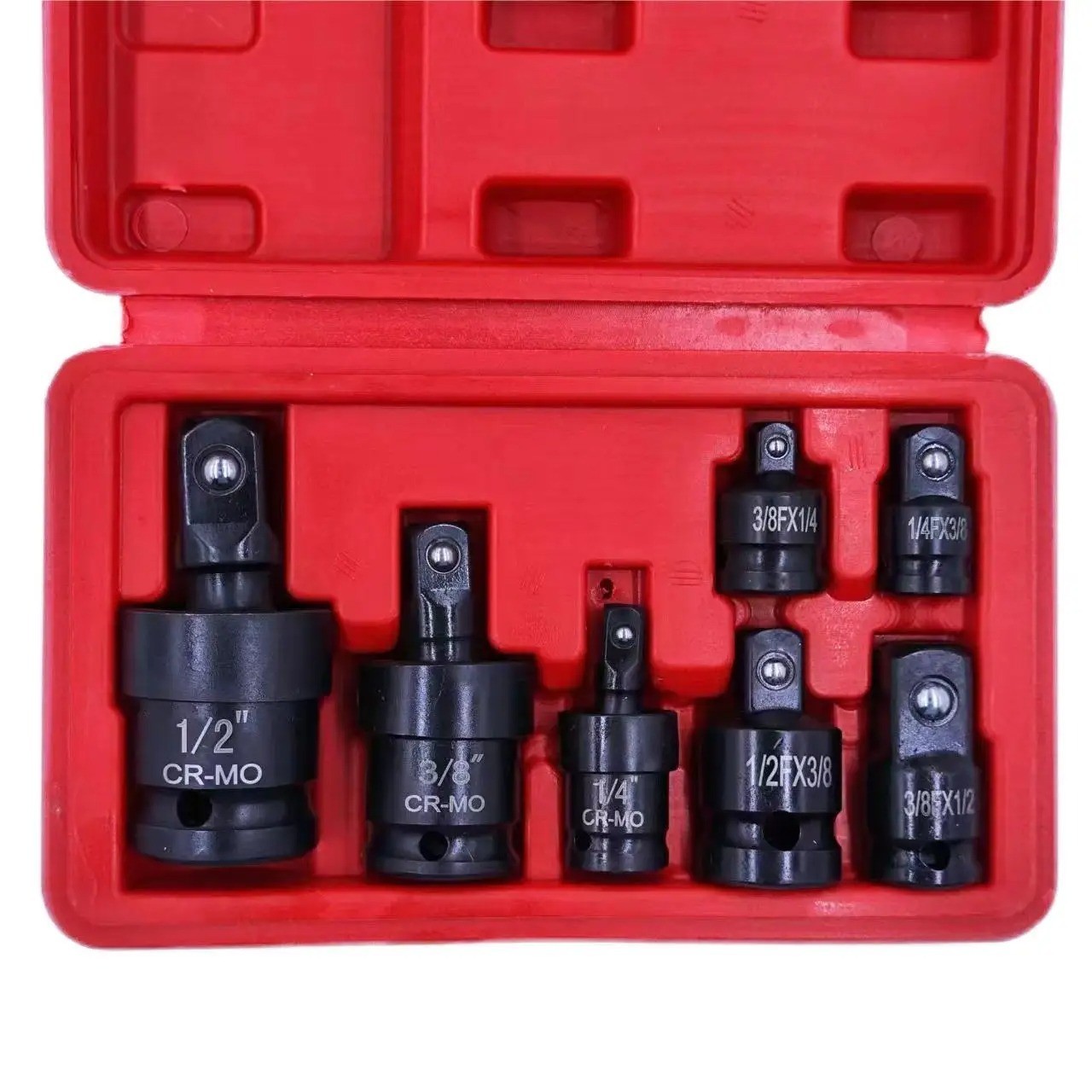 7PCS 1/4″ 3/8″ 1/2″ Drive Impact Socket Adapter Set Hex Shank Adapters&Reducers