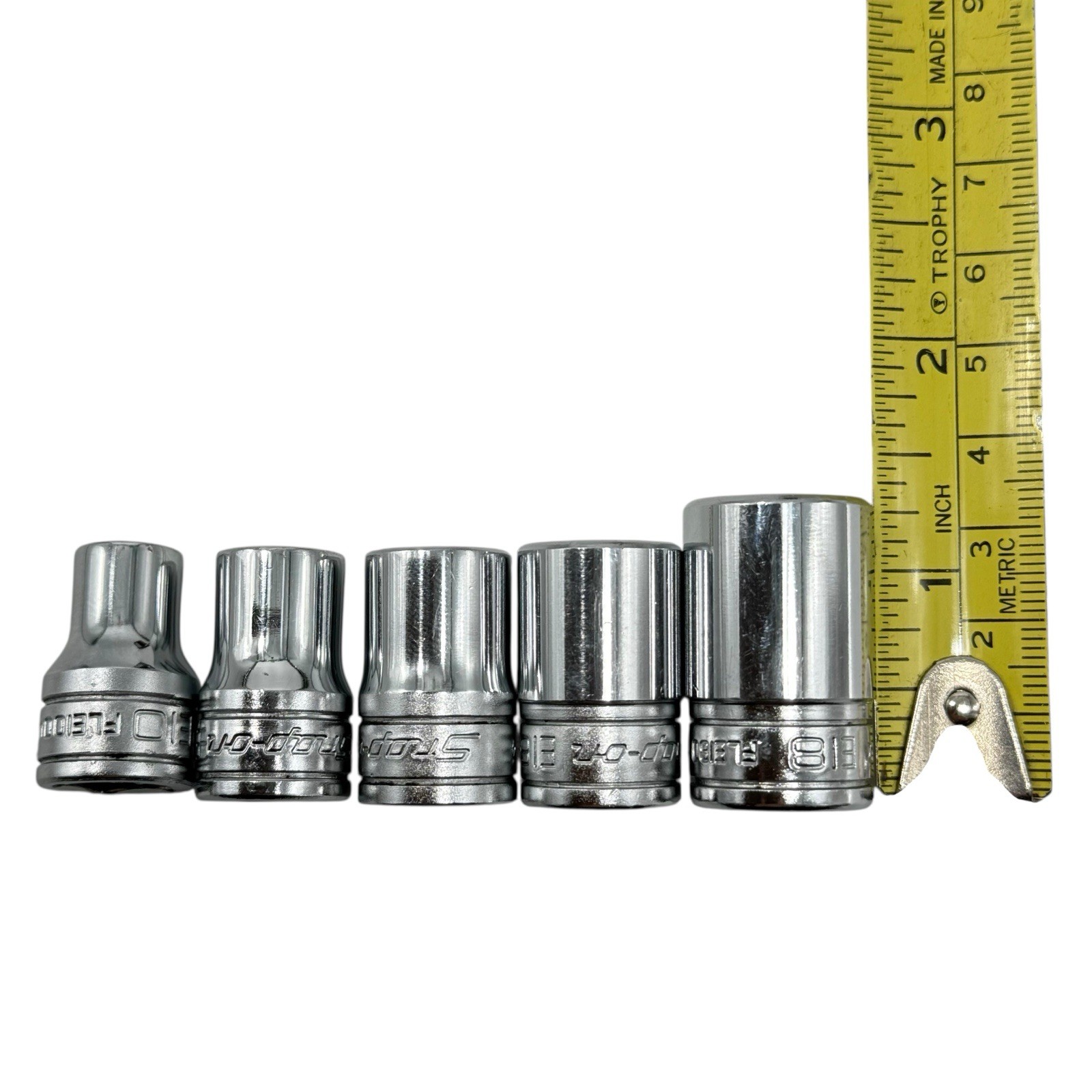 Snap On 5 pc Shallow Inverted Torx Socket FLE140 3/8″ Drive E18 E16 E14 E12 E10
