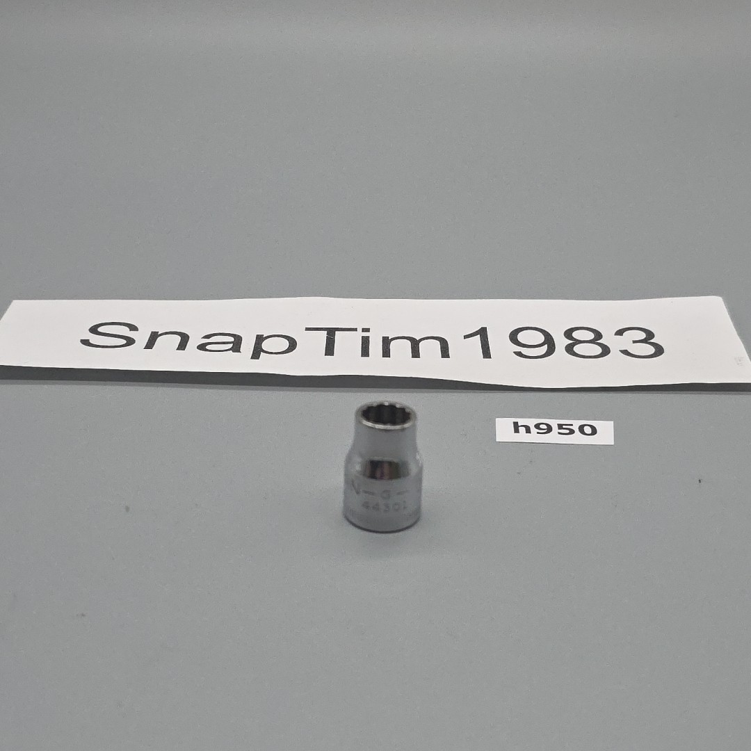Craftsman Tools 9mm 12 Point Shallow Chrome Socket 3/8″ Drive G-44301 USA