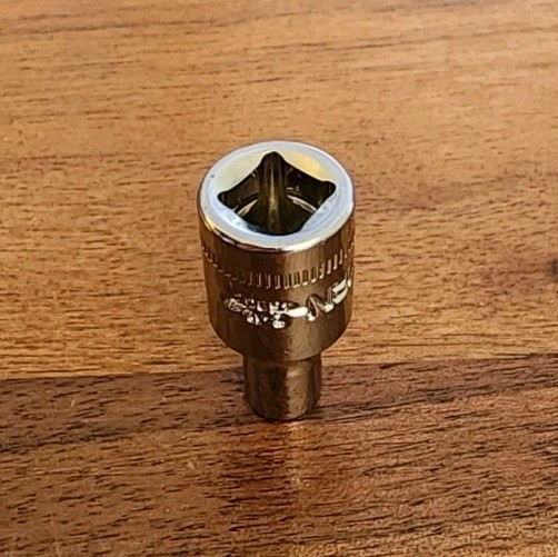 Craftsman 4mm Socket 6 Point 1/4″ Drive Z-AL 45907 Easy Read Stamped And Etched