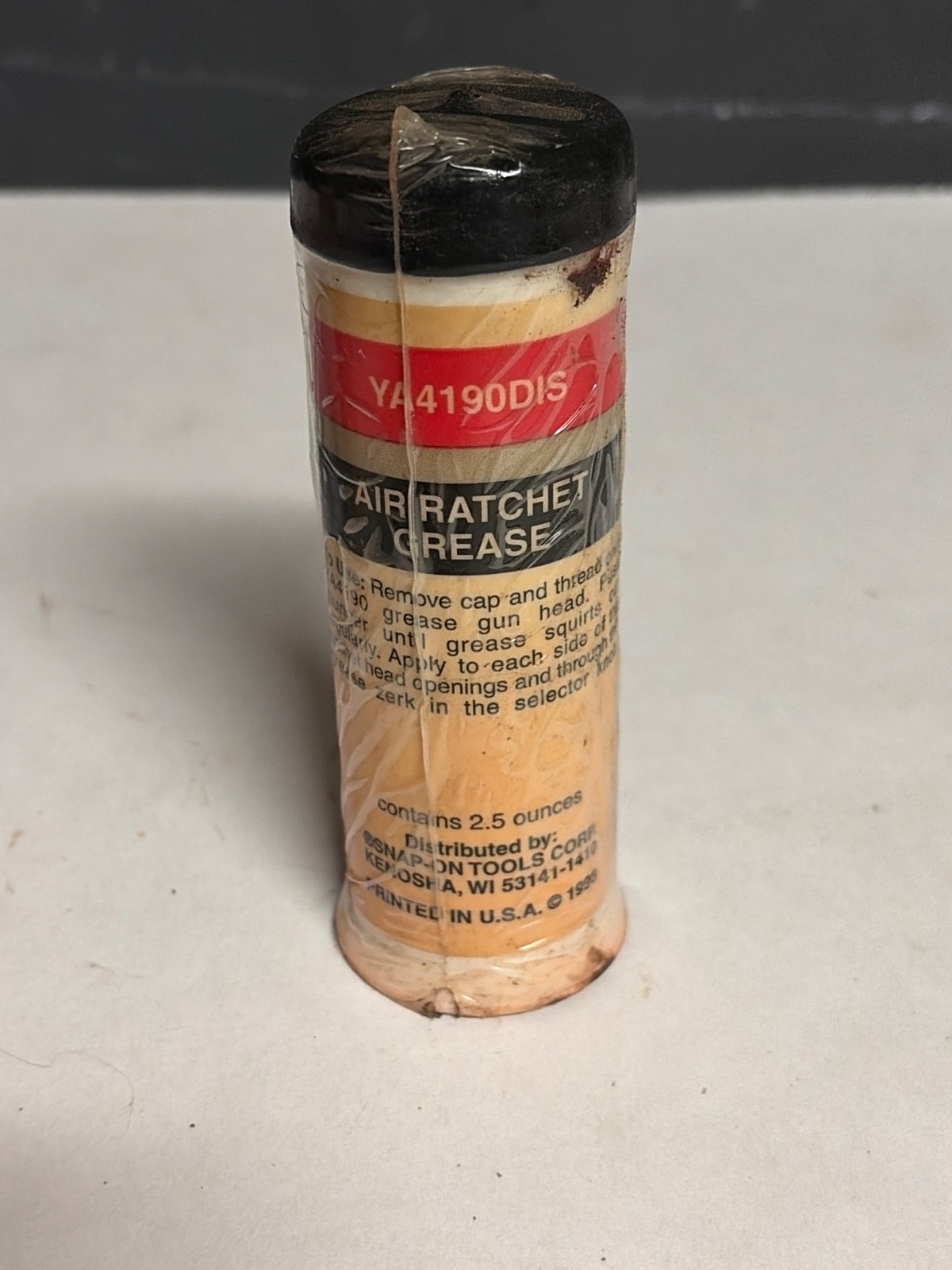 NOS. Snap On Tools YA4190DIS Air RATCHET GREASE 2.5 Ounce Lot A