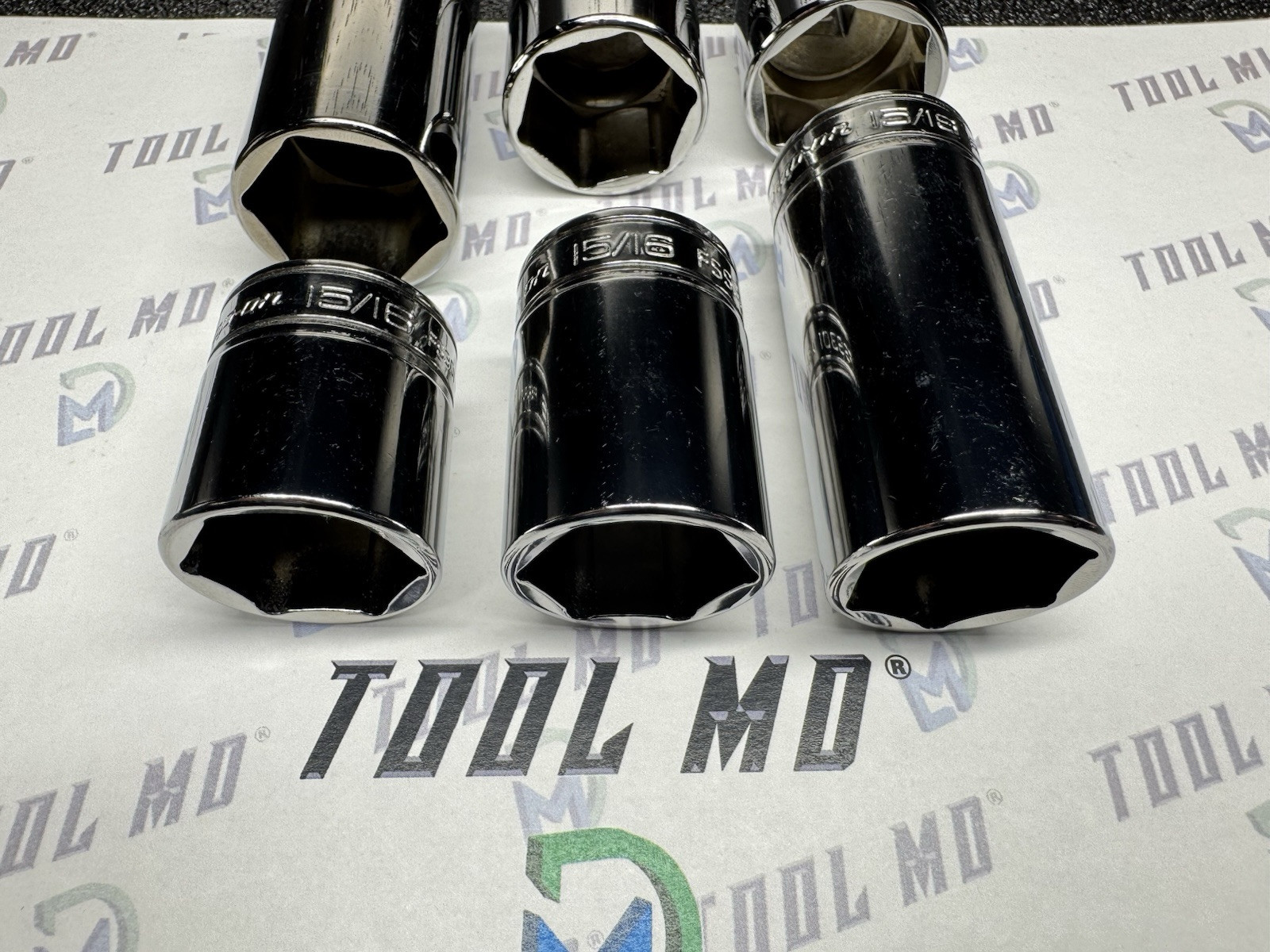 Snap-on Tools NEW 6pc 3/8″ Drive 15/16″ & 1″ SAE Add On Socket Set FS321 FSS301